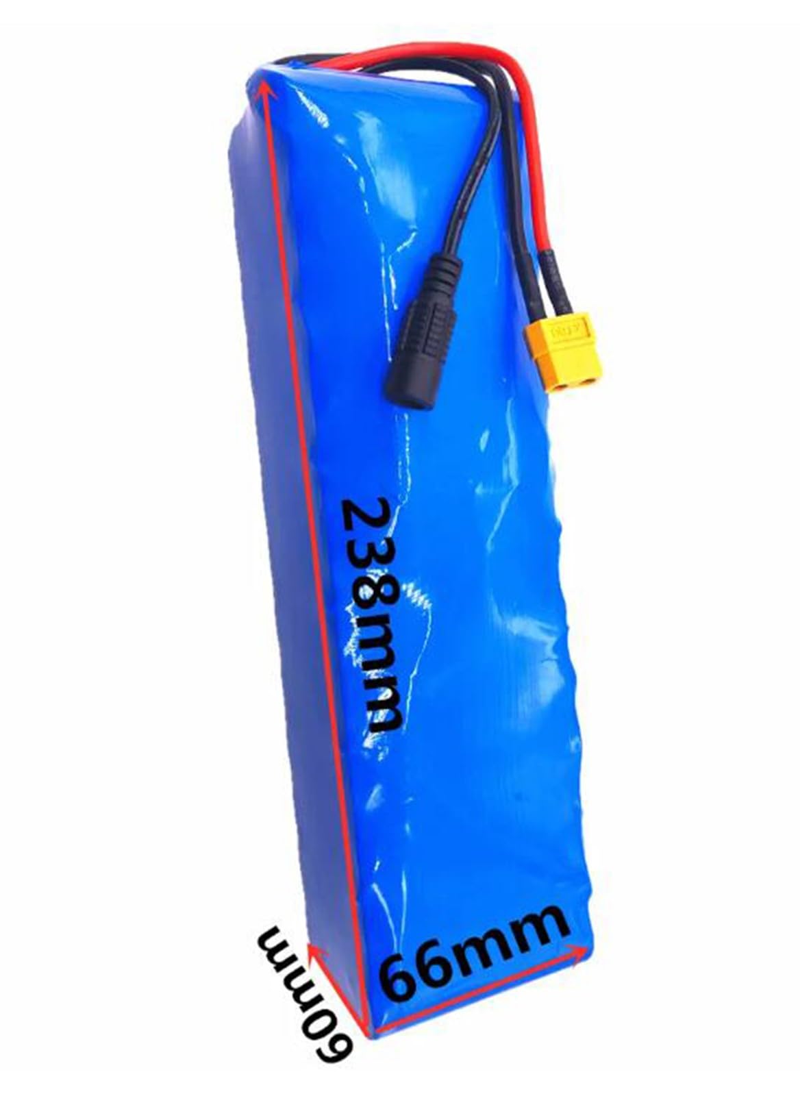 48V 36Ah 13S3P E-Bike Lithium Ion Battery with Charger Built-in BMS Protection Ideal for 200-1500W Electric Bike Motor XT60 Plug