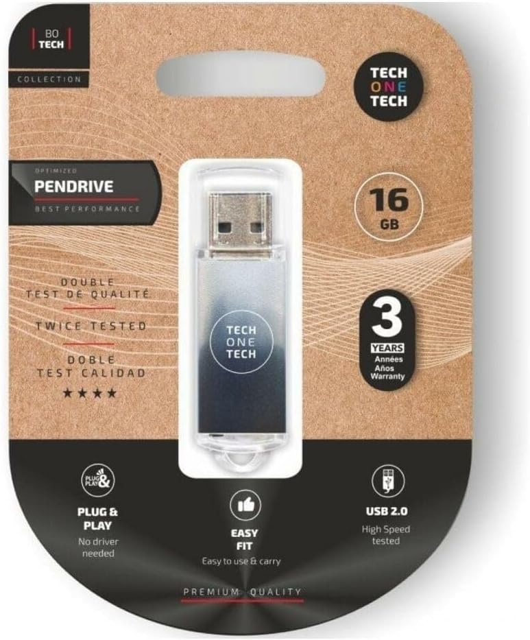 Be B&W 16GB USB Flash Drive
