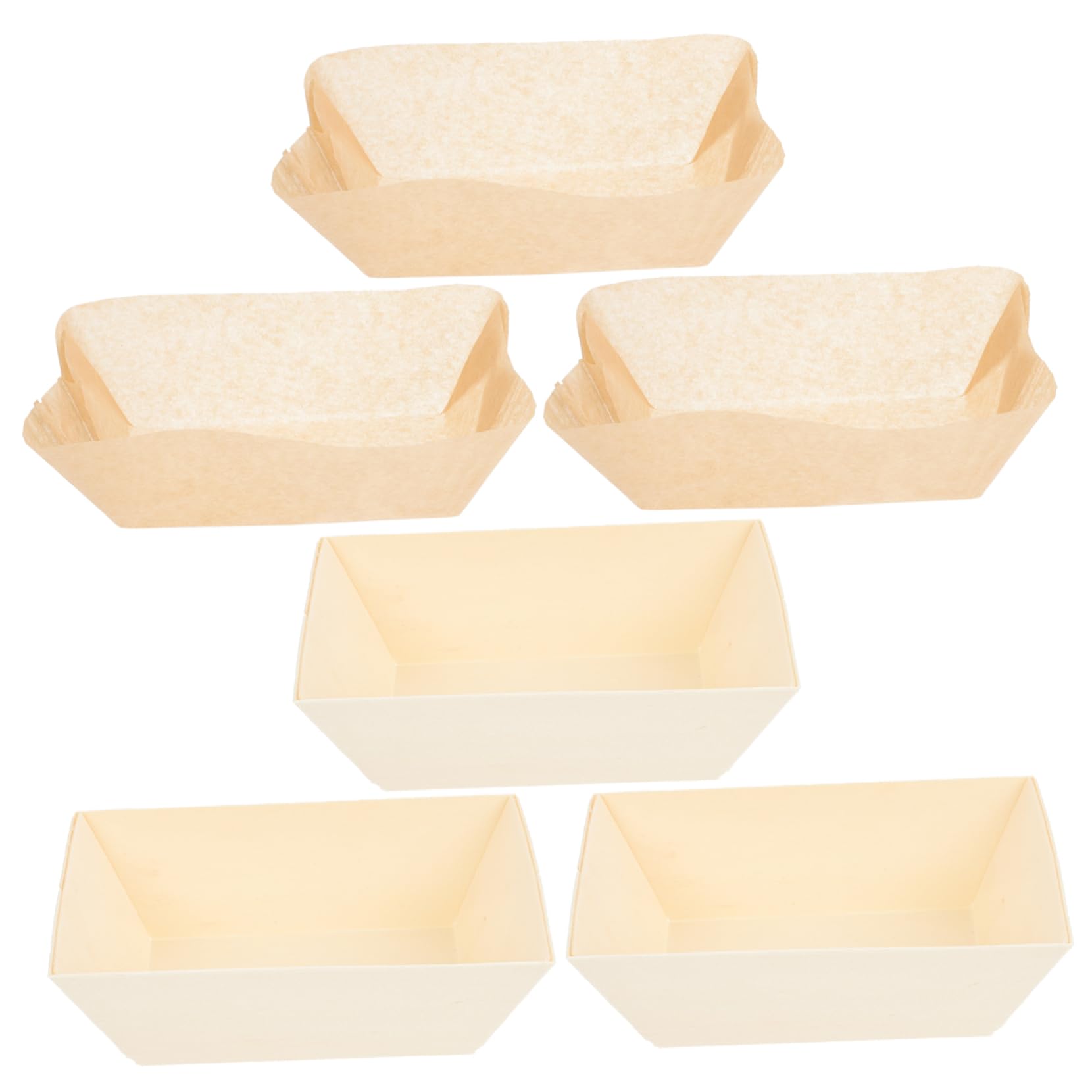 PRETYZOOM Reusable Wooden Bread Baking Non-stick Loaf Liners for Baking Bread Box Home Kitchen Easy to Clean Store