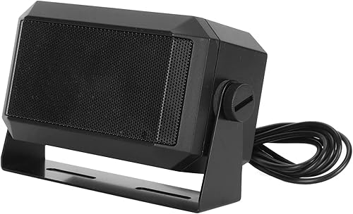 Miniatura 5 de Altavoz rectangular de comunicaciones externas para CB, jamón, radio GMRS y escáneres policiales con soporte giratorio, 2-34" x 4-12"