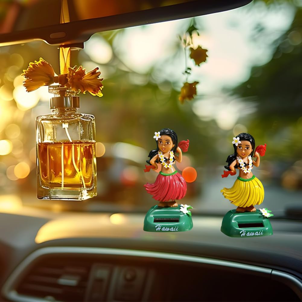 Figurina Bambola Cruscotto Ragazza Hawaiana Bobblehead Auto Decorazione Ballerina Testa Che Scuote