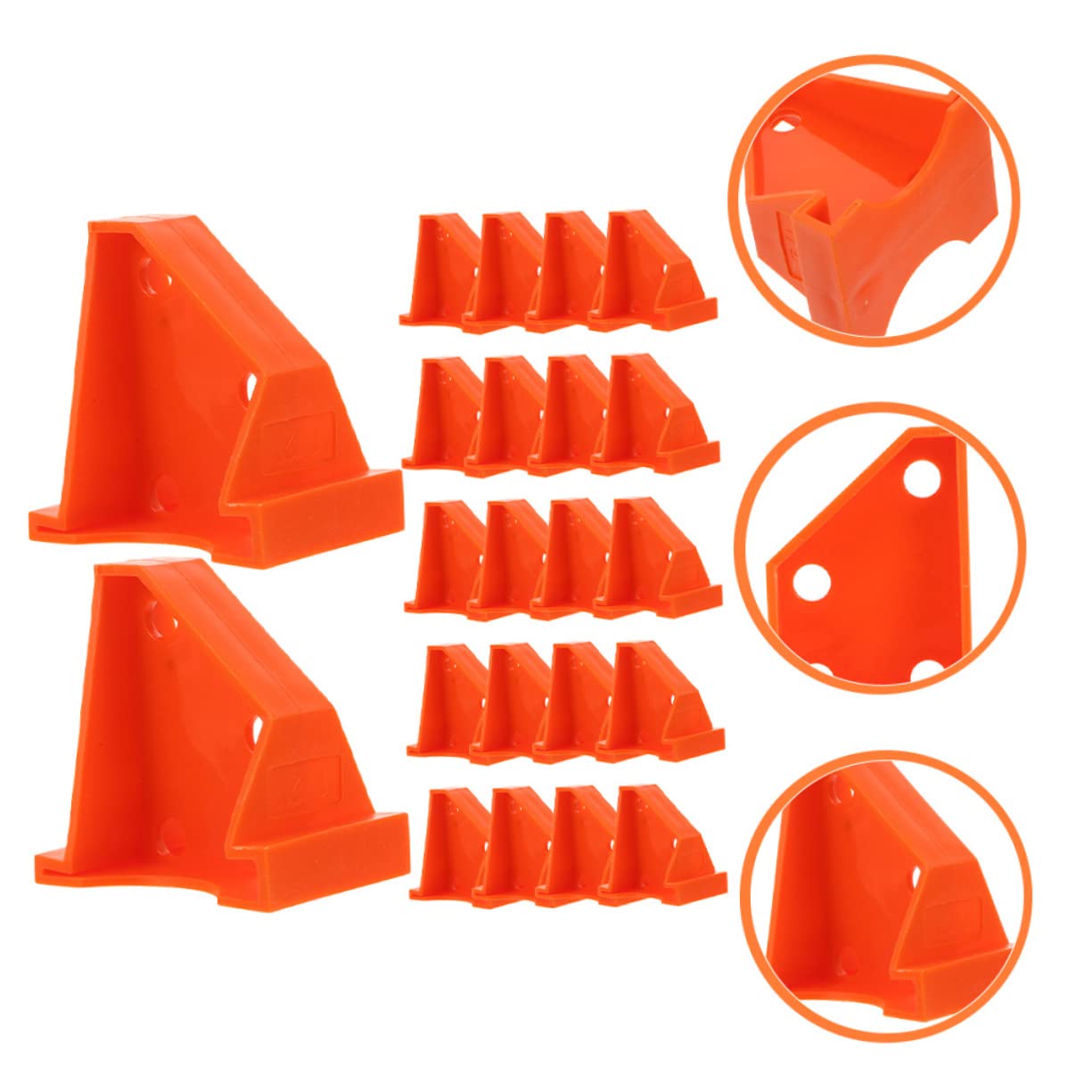 Espaciadores de Plástico Naranja Kit de 30 Ligeros y Fáciles de Transportar para Instalación de Pisos Laminados y Madera Sólida para Montaje de Suelos