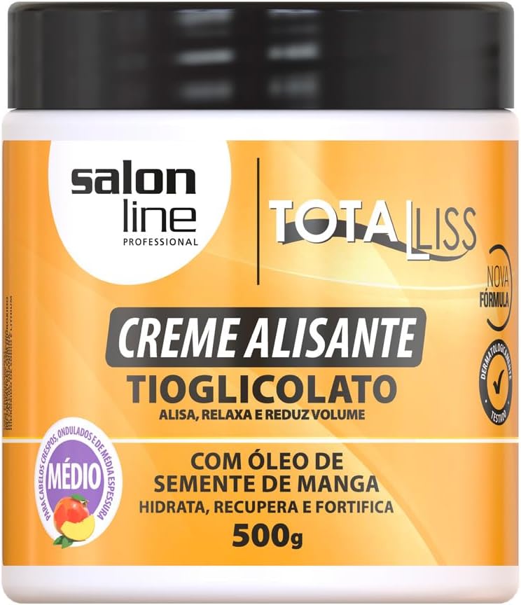 Salon Line Total Liss Óleo de Manga 500g — Melhor para Crespos e Cacheados