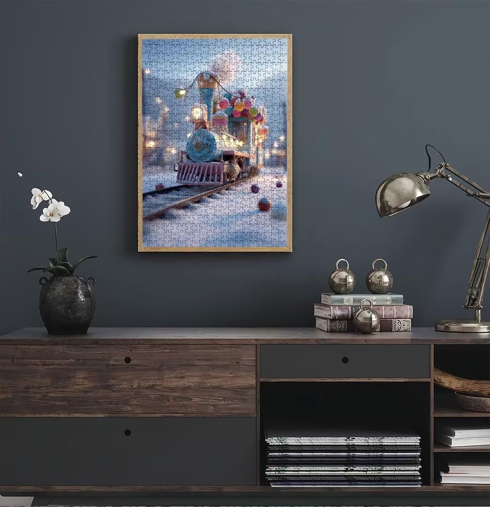 Balon Pociąg, Klasyczna Puzzle 4000 Sztuk Dla Dorosłych BLQSBGA7-392 | Wyzwanie Zagadki, Gry Logiczne Cała Rodzina, Stres, Wystrój Domu Miłośnicy Puzzle