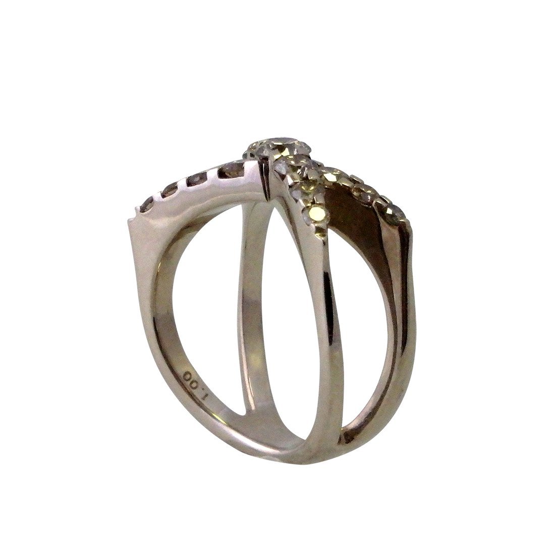 Amazon | K18 ブラウンダイヤモンドリング D-1.00ct 12号 カシケイ 