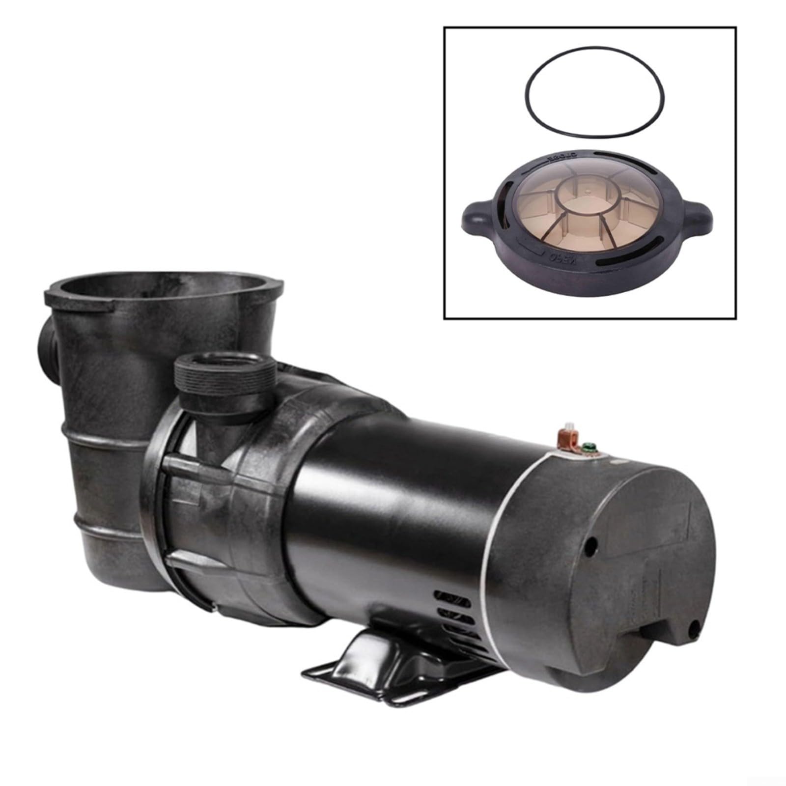 Guarnizione O-ring per pompa Hayward Super II 72747/72748, set di guarnizioni in plastica robusta con tubi adattatori e cartuccia filtro,