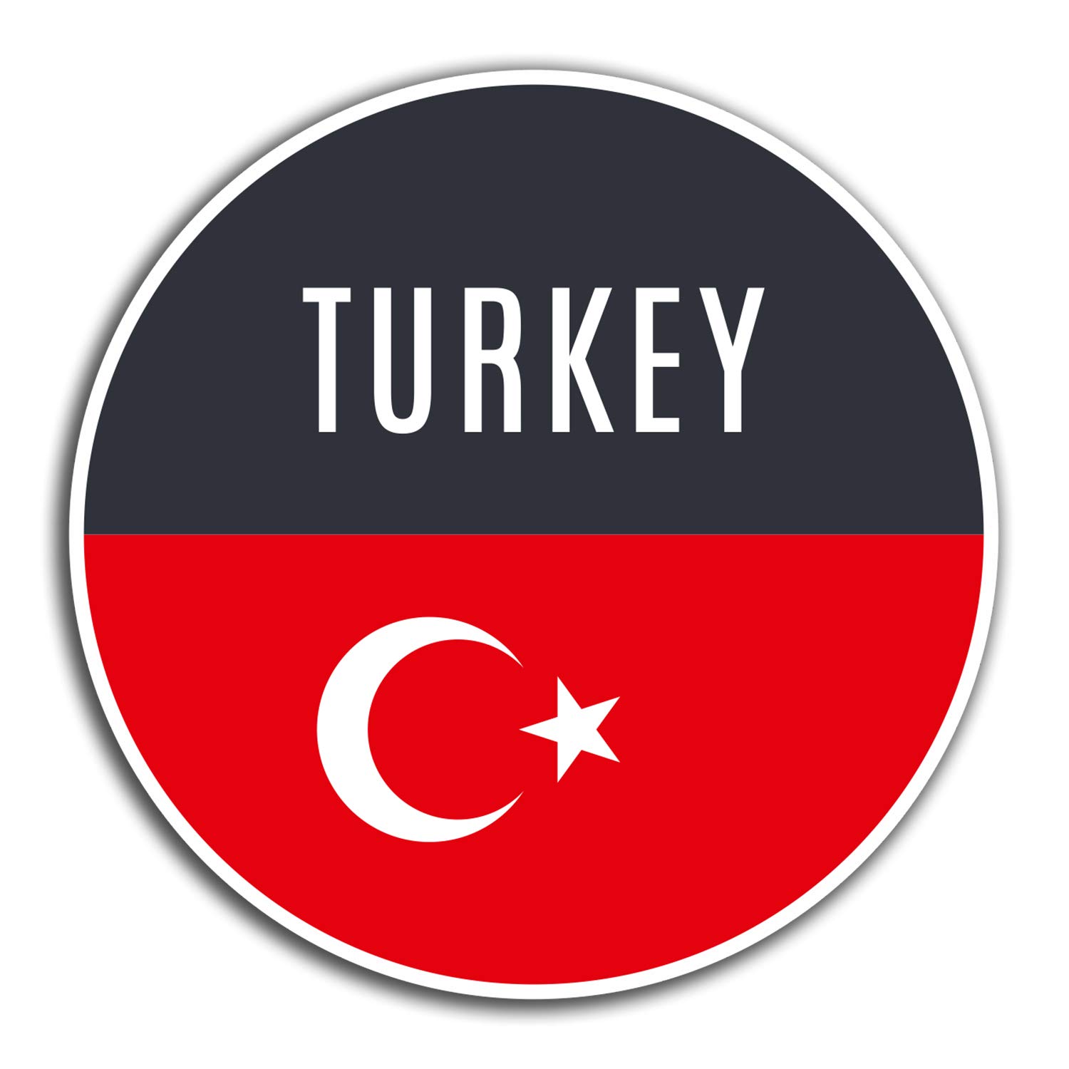 2 x 10cm Turkey Turkish Vinyl Stickers - Travel Sticker Laptop Luggage #32290 (10cm Wide)