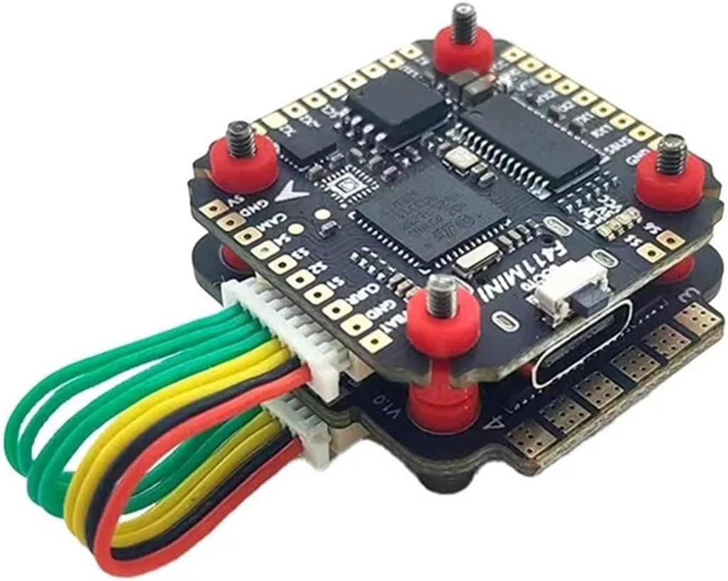 F4MINI Stack F411 Flight Controller 35A ESC Blheli-S Bluejay 20 * 20mm For 2-3 Inch FPV Freestyle Drone,Replacement parts(MPU6500)