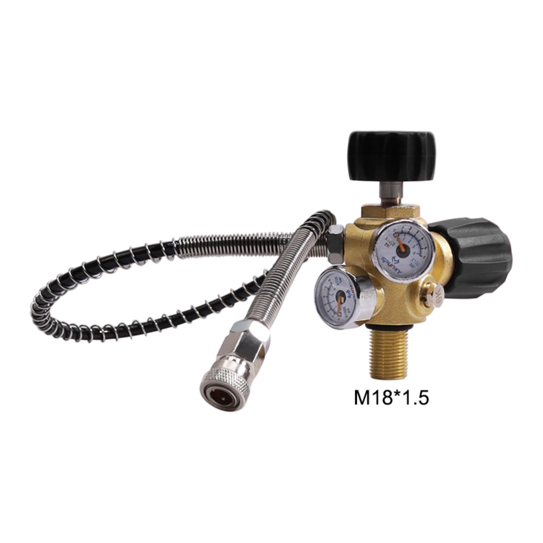 TUXING 4500 Psi/300 Bar compressore ad alta pressione Pcp Paintball, adattatore DIN valvola Scuba con tubo morbido da 24 pollici, valvola di ricarica Pcp per serbatoio d'aria, fucile ad aria compressa