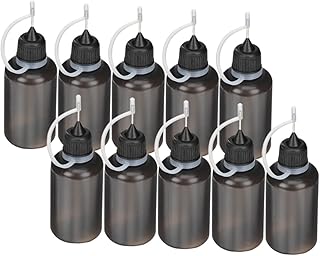 Parliky 10 Pçs Garrafa De Óleo De Boca Garrafas De Água Pretas Garrafas De Plástico Para Líquidos Garrafas De Aperto De Plástico Para Líquidos Garrafa De De Plástico Garrafa De