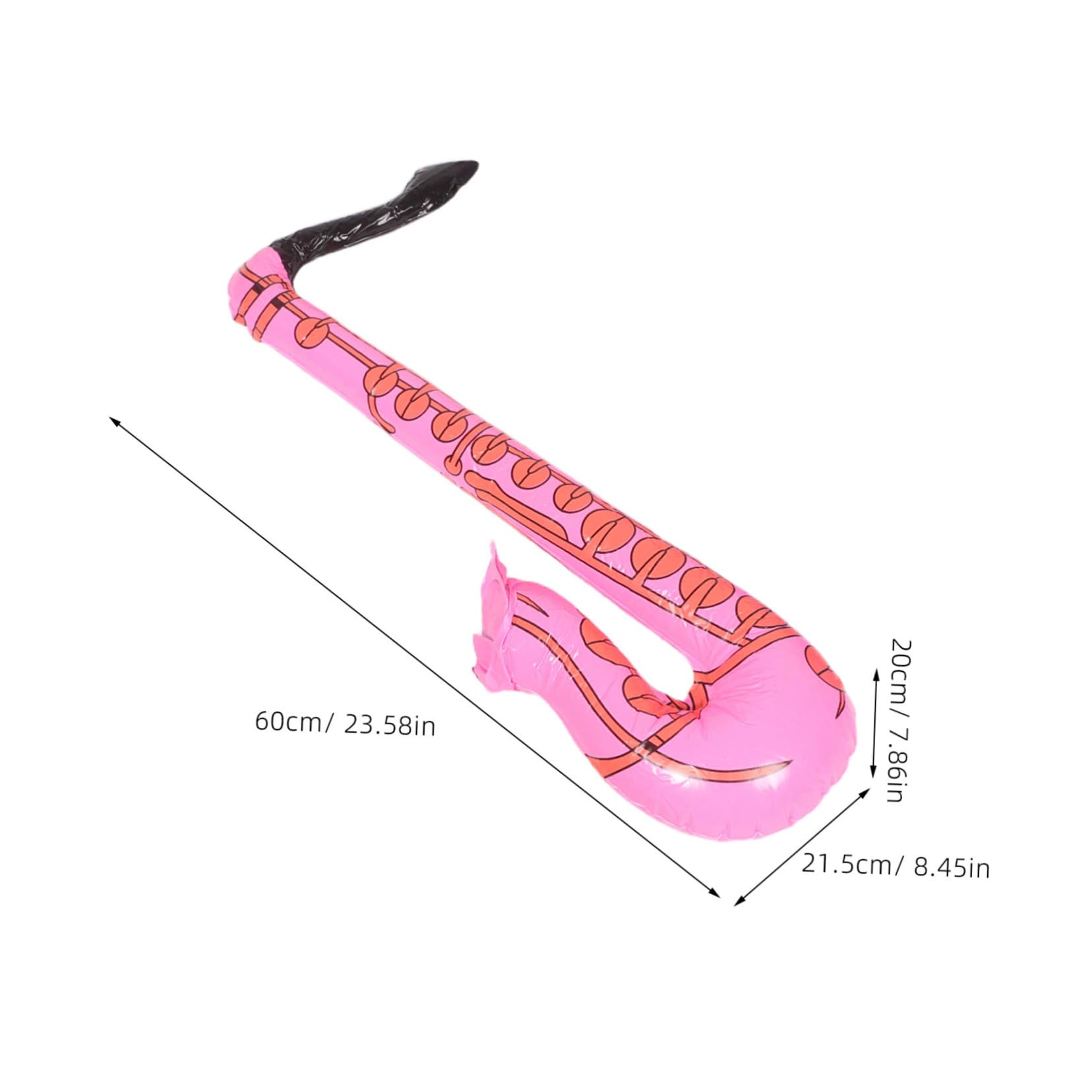 Sosoport Cultivate Music Interest 12pcs Inflatable Saxophones Perfect Party School Props Lightweight Child-Friendly
