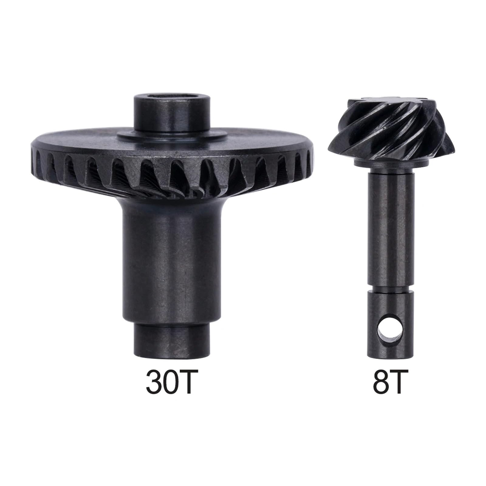 pour Axial pour Scx10 II Ar44 Ar45 pour Capra F9 Vs4-10 pour Phoenix F10 1/10 en Acier Usiné 1 Pièce Jeu D'engrenages À Axe Hélicoïdal 30/8T RC Pièces Modification RC