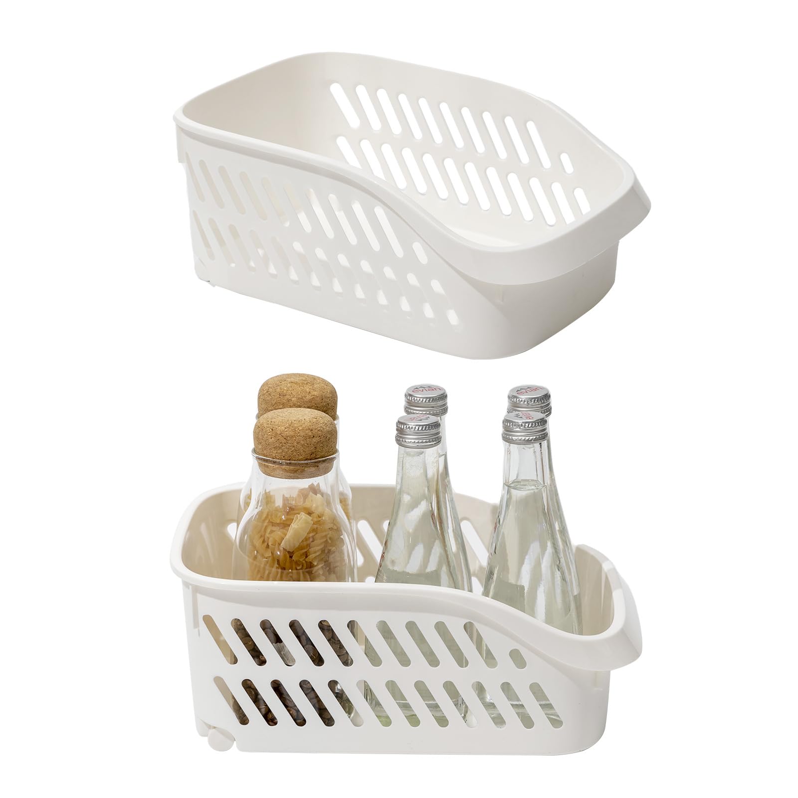 Organiseur de garde-manger coulissant à roulettes pour rangement armoire de cuisine et aliments