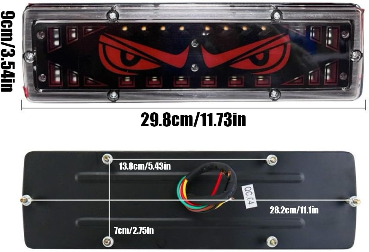 Trailer Lights - 2 Piece Direction Indicator - LED Design Rear Light for Truck Trailer | For Buses Motorhomes Marine Boats Caravans Trucks and Campers
