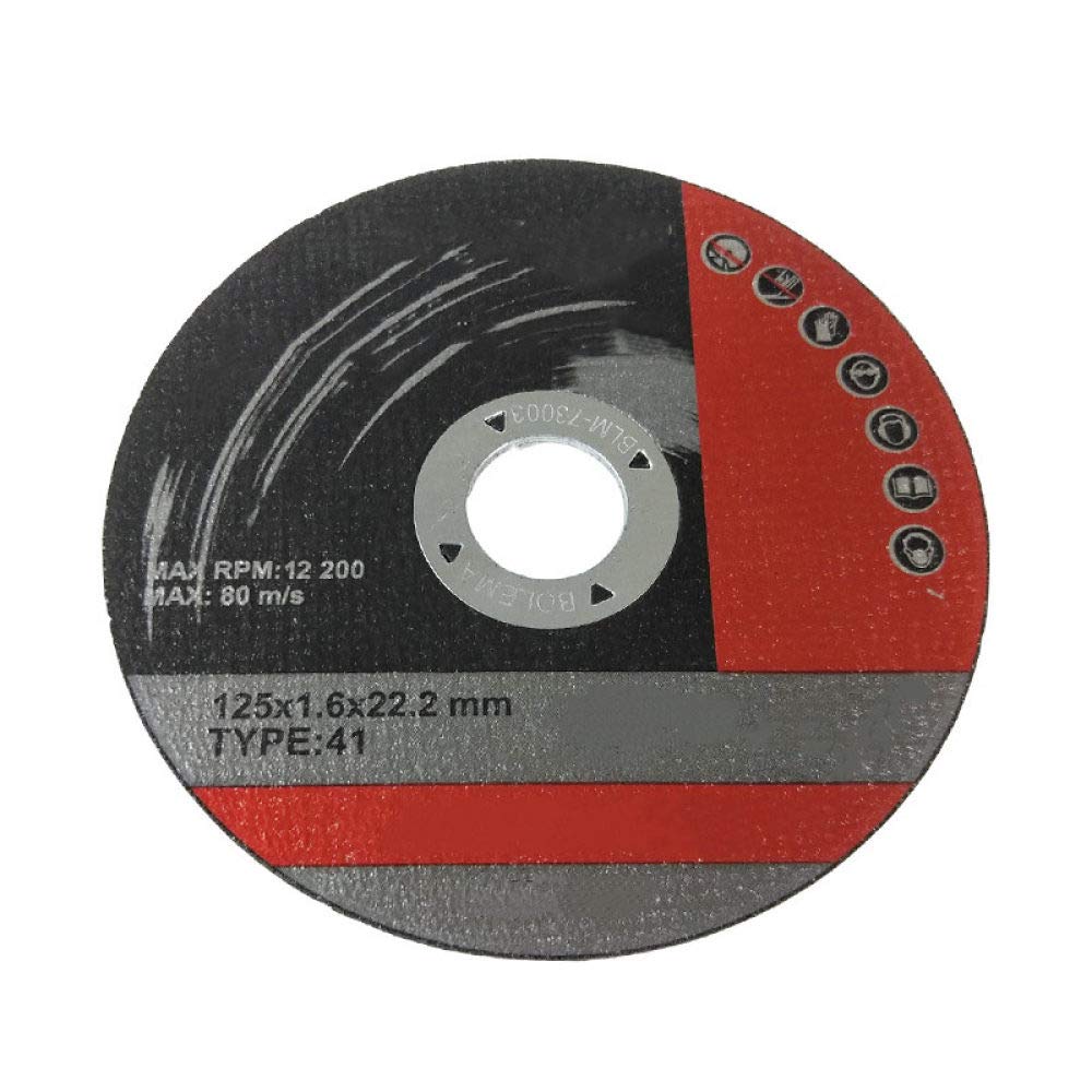 125 * 1.6 * 22.2mm 10pcs / set Mola da taglio Disco da taglio Ruote da taglio Disco abrasivo Smerigliatrice angolare Fetta Utensile rotante, 10 pezzi