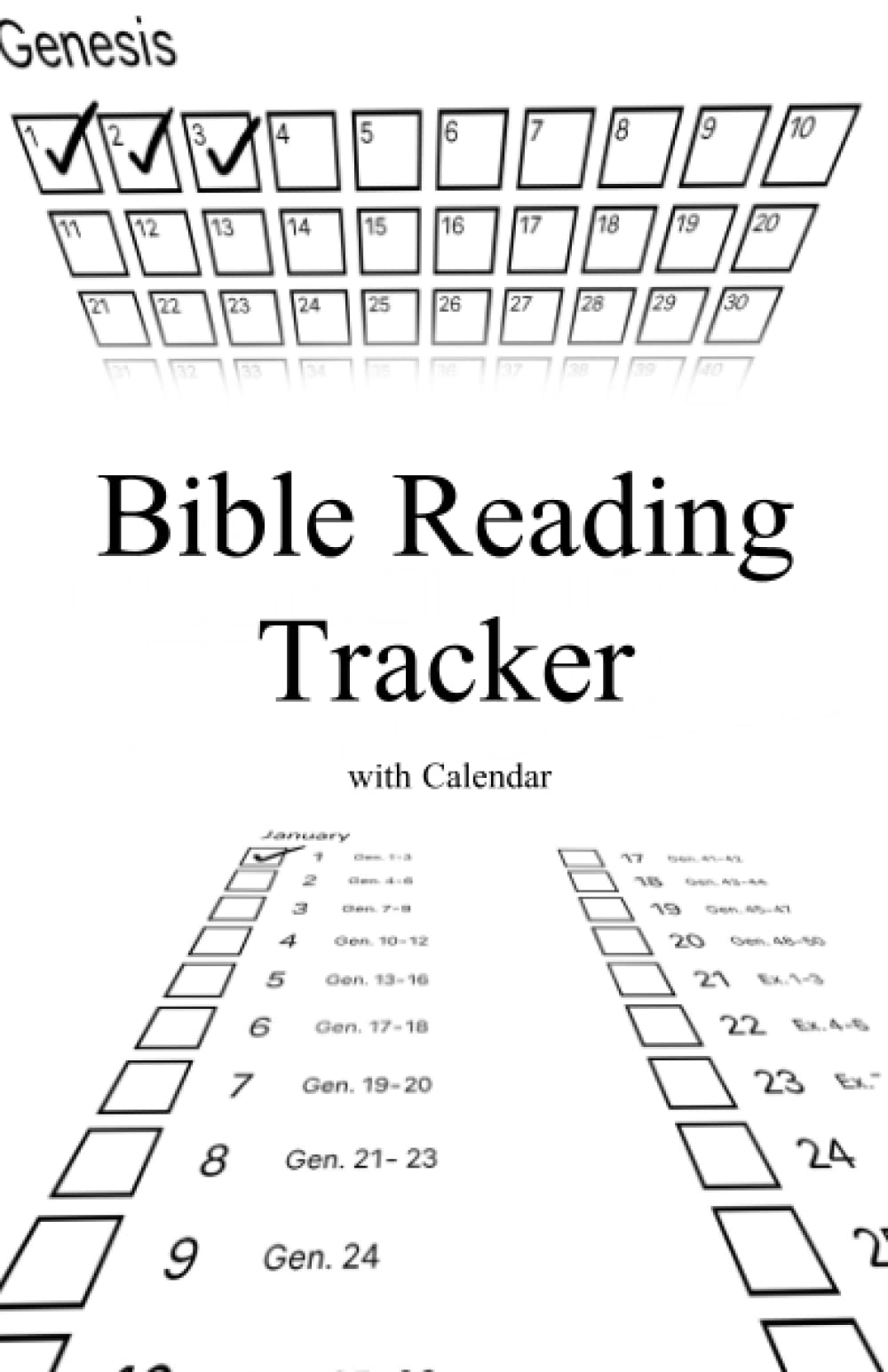Bible Reading Tracker with Calendar