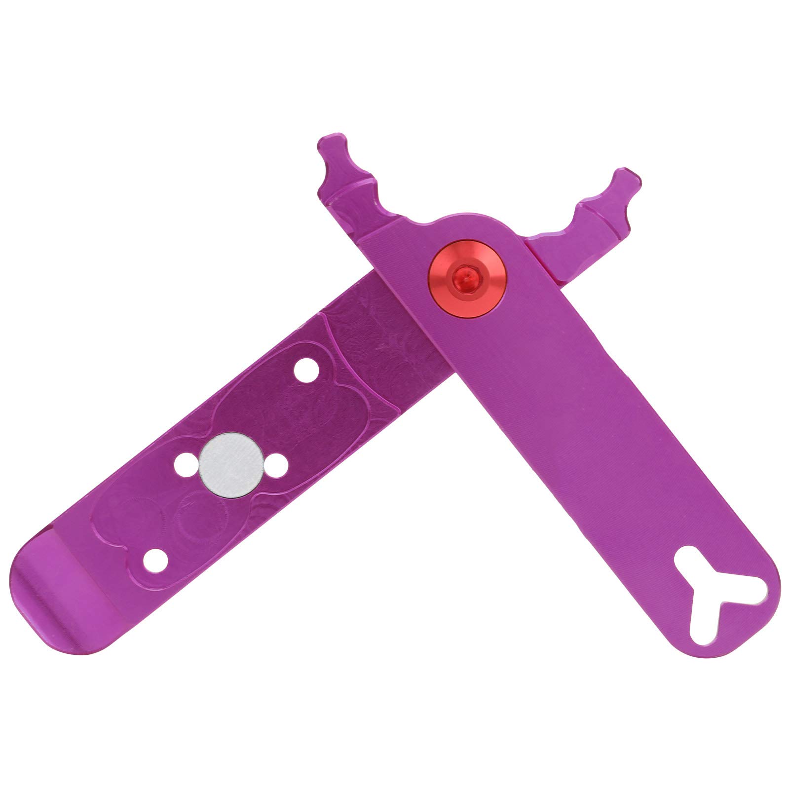 Keenso Purple Bicycle Master Link Pliers, Aluminum Alloy Master Link Chain Pliers Bike Chain Pliers Bicycle Chain Link Remover Chain Link Removal Tool(Purple) Bicycles And Spare Parts