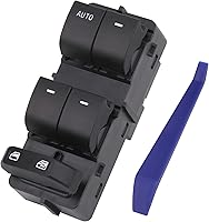 Vista 1 de Obaee Interruptor de ventana principal compatible con Ford F-150 2009-2010, OEM de repuesto 9L3Z-14529-AE, 9L3Z-14529-AD, 1 Auto 6+6 pines