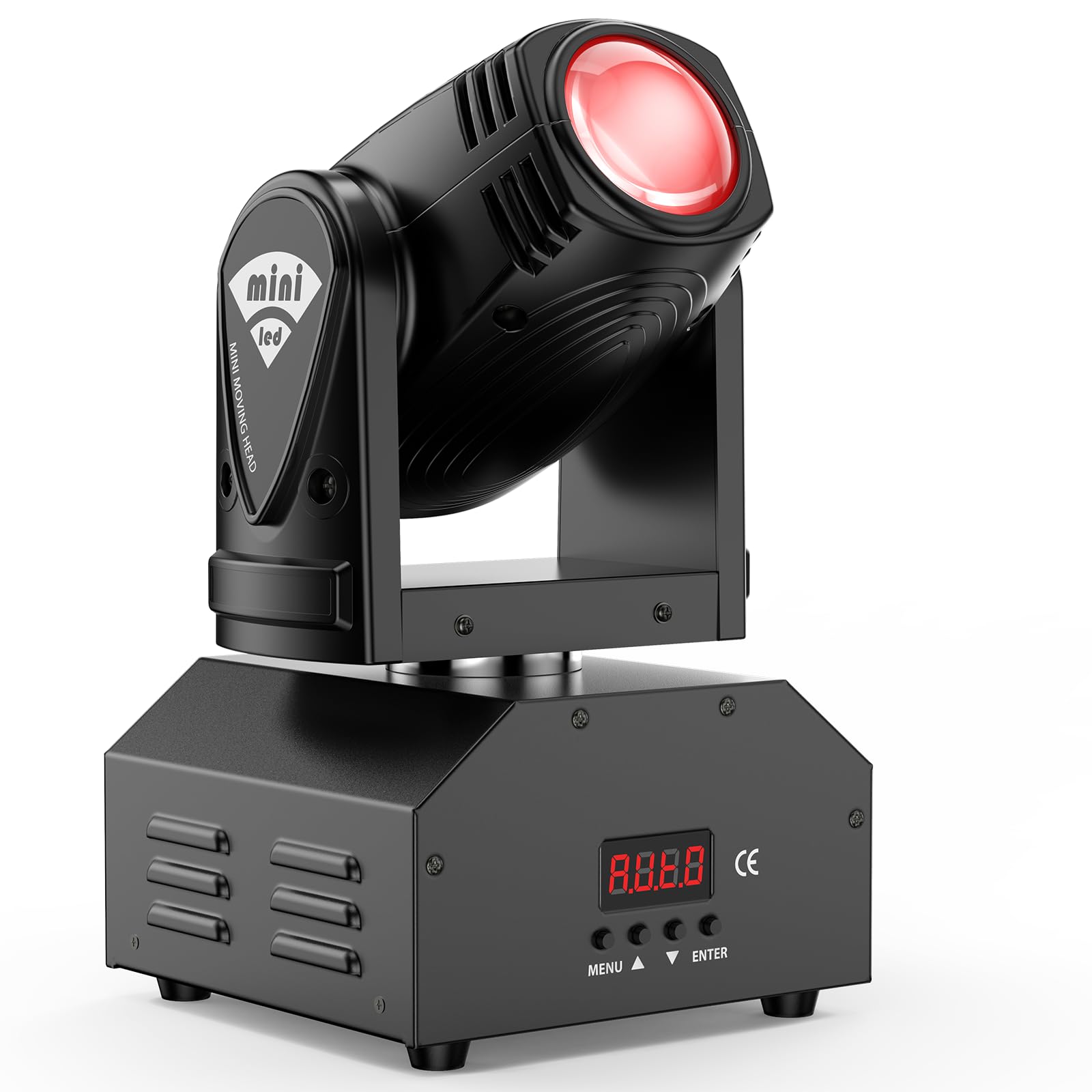 Leleght LED Moving Head Light DJ Lighting with d-mx512 Sound Activated RGBW Beam Light for Disco Party Club Stage Band Lighting Show