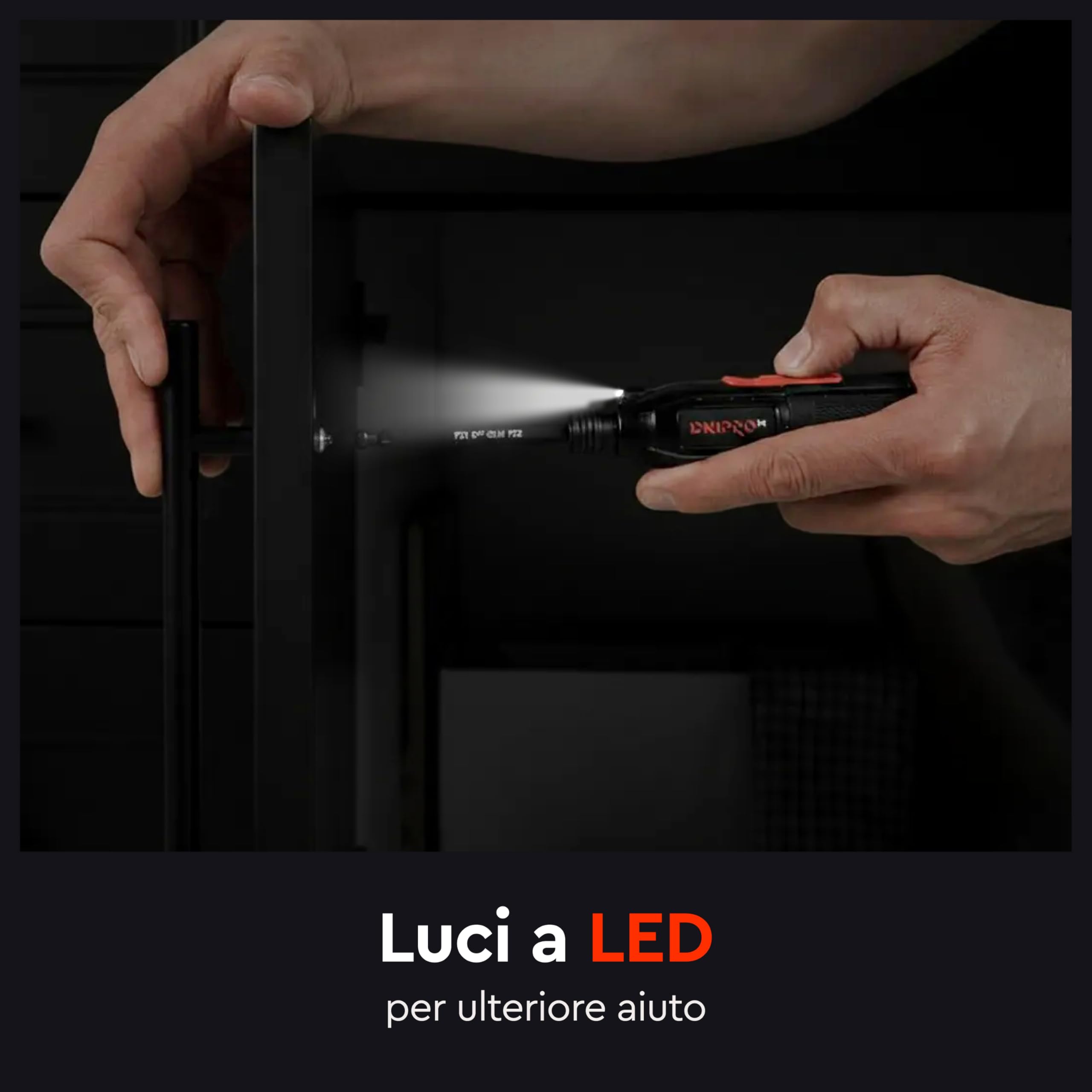 Cacciavite Elettrico a Batteria 3.6V, Design Ultra Compatto, Ricarica USB-C, Luce LED, Portainserti Magnetico, Avvitatore Portatile per Casa e Fai da Te - CSD-36X