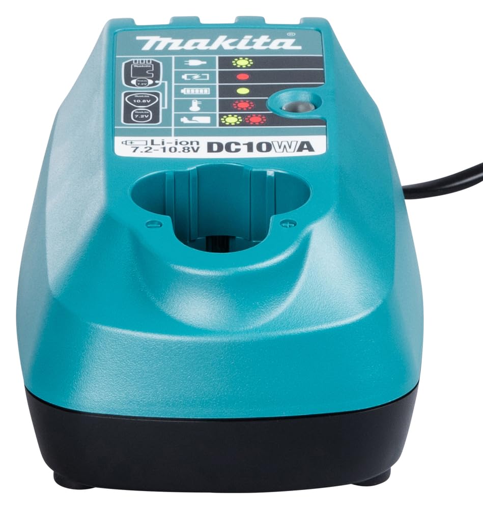 Makita DC10WA 194597-0 Caricabatterie 7.2/10.8V 1.6/2.4A 165x97x68mm BL7010 BL1013