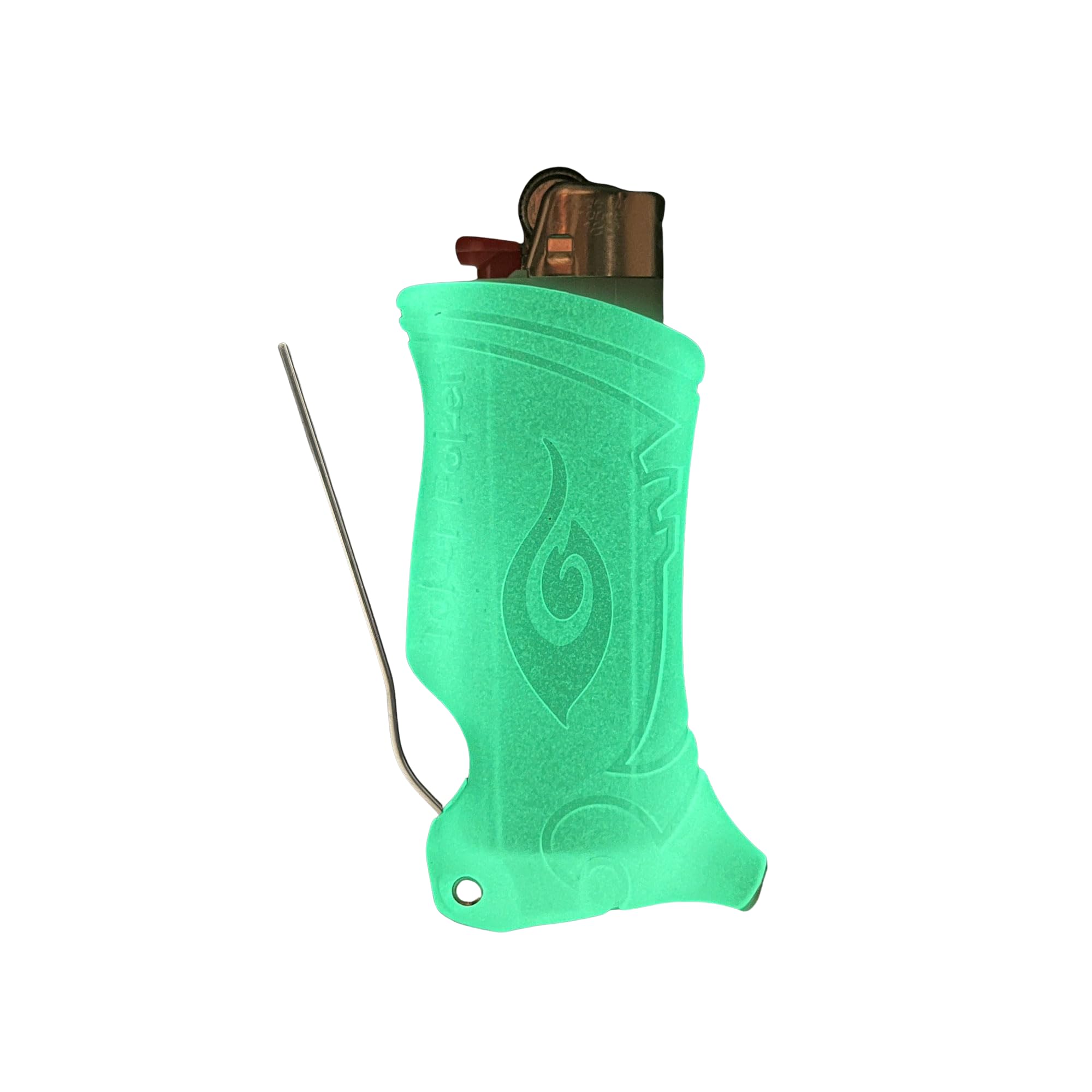 Toker Poker - Bic Lighter Sleeve Glow in The Dark - All Inclusive Tool for Camping and Other (Glow Clear)