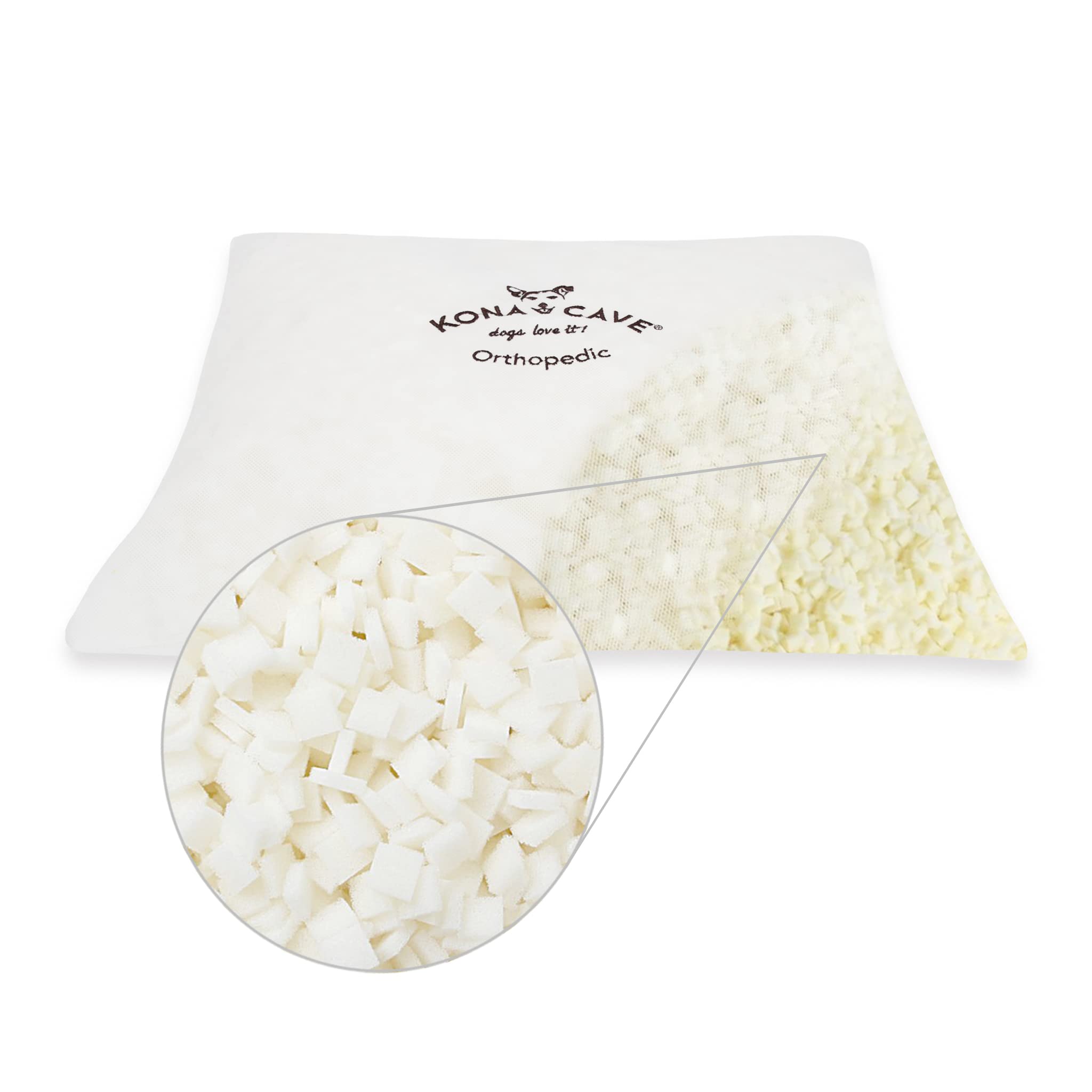Cojín ortopédico de espuma viscoelástica para camas de perros y gatos, apoyo extra para perros grandes y viejos (mediano/mediano (75 x 65 cm)