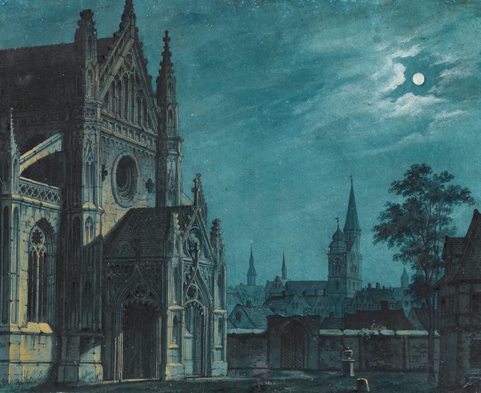 Tableau Parvis d'une cathédrale gothique Carus poster art de chambre 60x90cm