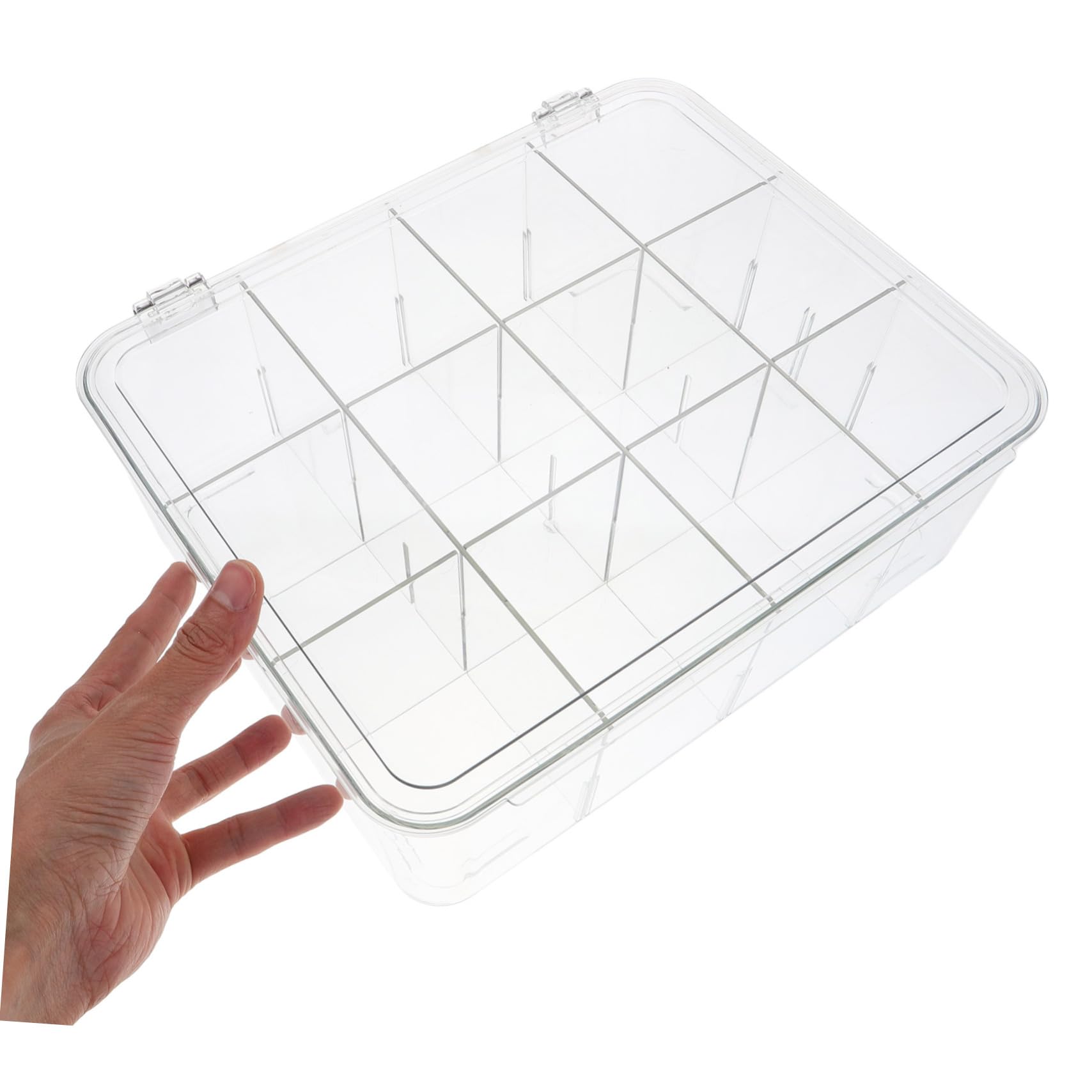 Garneck Contenitore Di Carte Trasparente Per Scrivania Espositore Porta Biglietti Da Visita in Plastica Robusta Scatola Porta Carte Con Design Elegante e Resistente