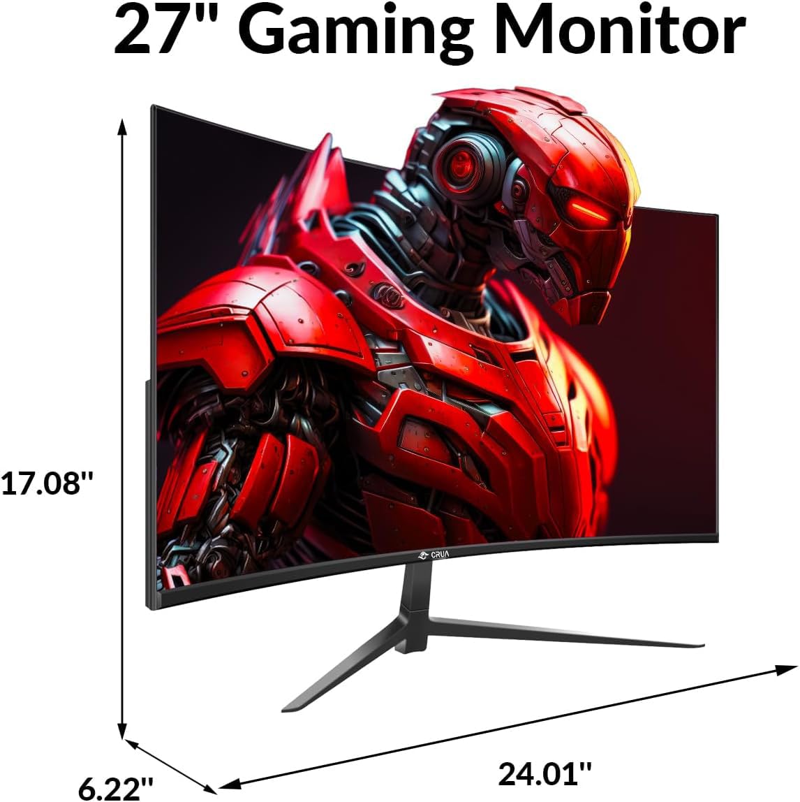 27 inch QHD (2560x1440) 2K 75Hz computer 27 inch 1440p with HDMI,DP and wall mounting| 1440P Eye Care PC Office Monitor for Work and Gaming