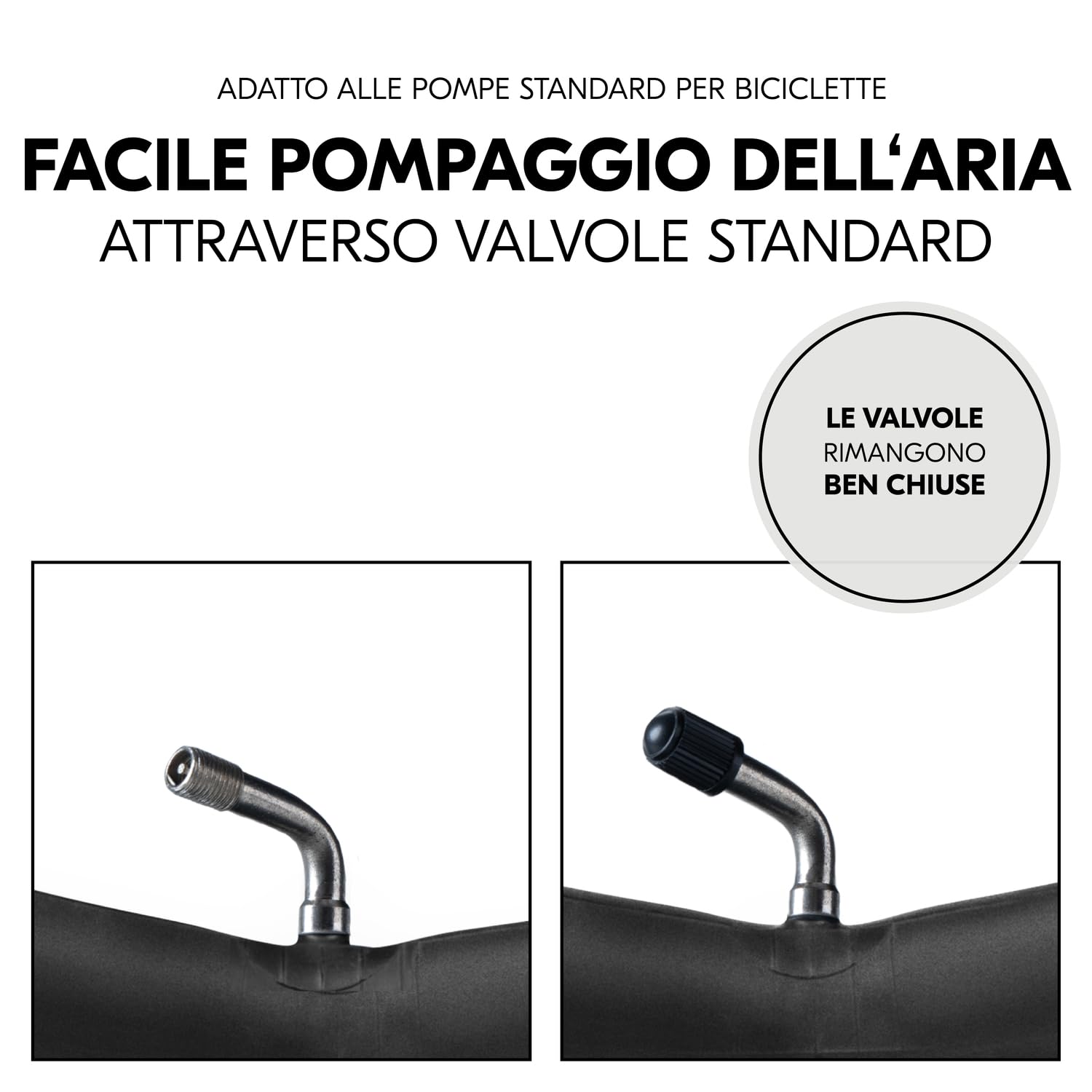 hauck Kit Riparazione Gomme per Passeggini 3 Ruote - 2 Camere D'Aria da 12" e 1 da 10" e Leve Cacciagomme - Kit Riparazione Ruote Per Passeggino come il Rapid 3 Air di hauck - Nero