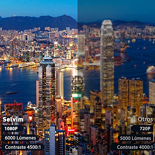 Selvim-Proyector-WiFi-Bluetooth-6000-Lumenes-Mini-Proyector-Portatil-para-Movil-Soporta-1080P-60000-Horas-LED-Compatible-con-PS5-PS4-TV-Stick-HDMI-VGA-USB-AV-para-Cine-en-Casa-Peliculas