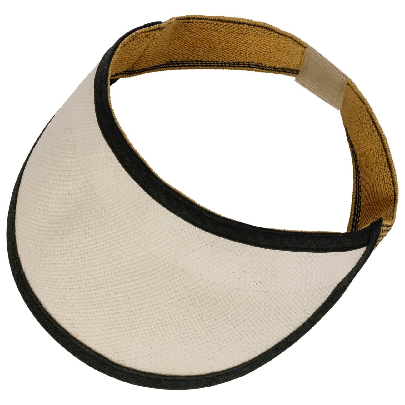 LIERYS Strandvisor Panama Damen Herren Cap Handverarbeitet Packable Made in Ecuador Flauschiges Stretchband Visor Frühjahr Sommer