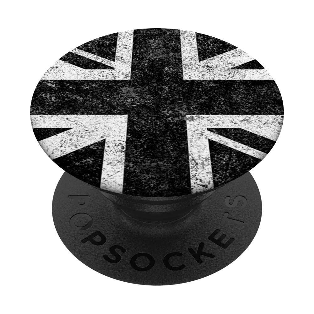 UK Flag Black and White