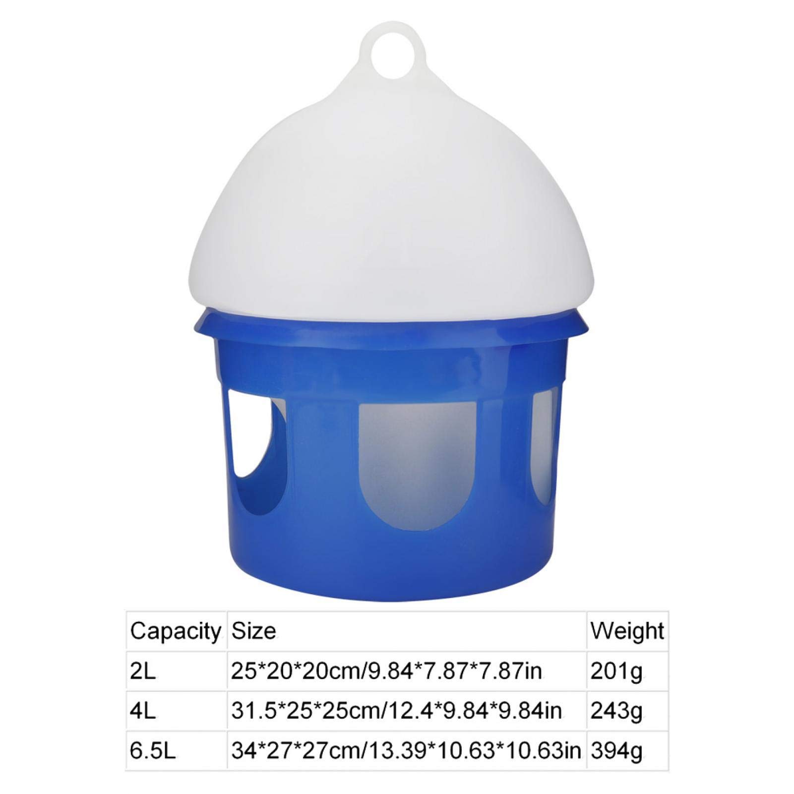 Alimentador de Palomas, Bebedero automático del dispensador de Agua del alimentador de Palomas para pájaros de Gran Capacidad(4L)