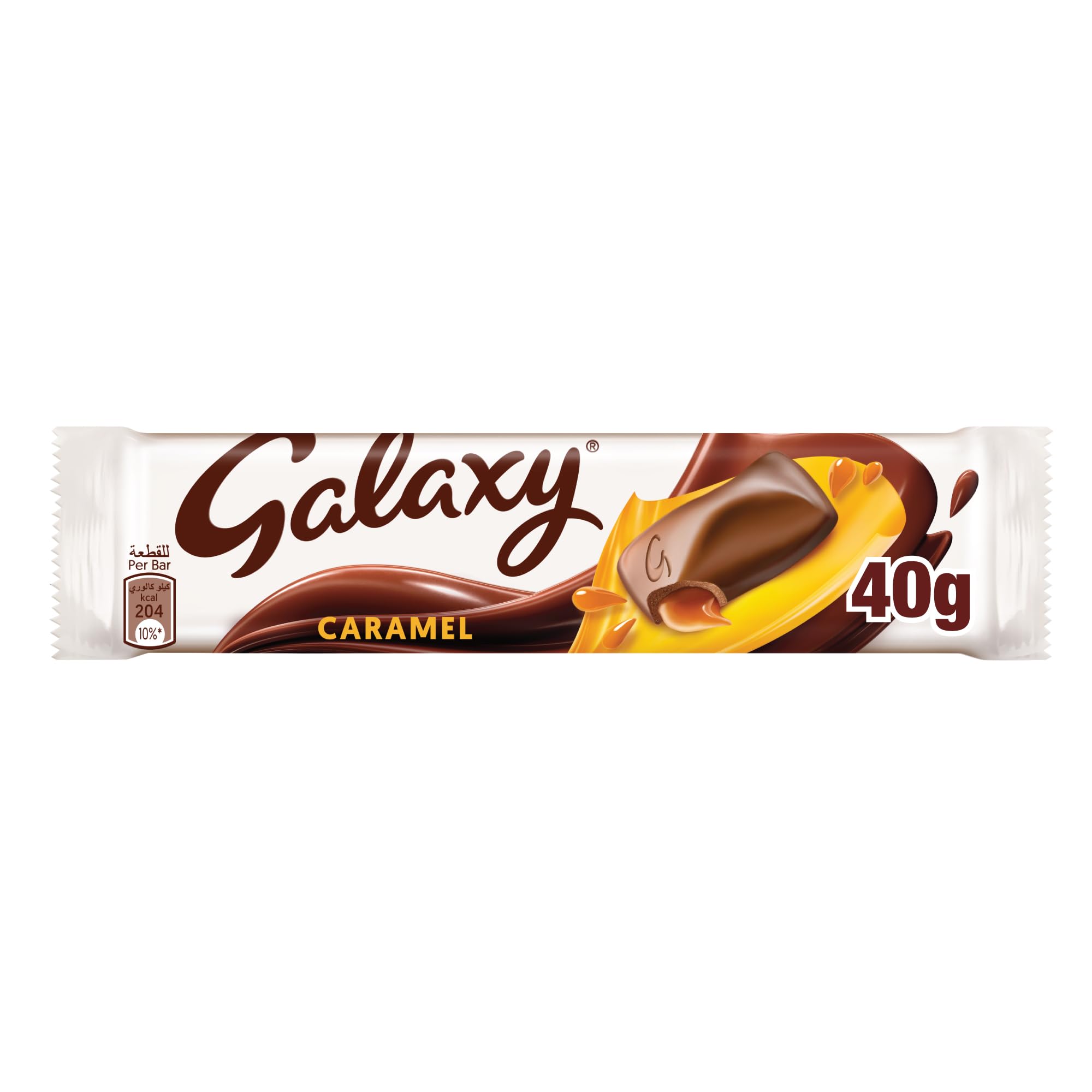 Galaxy Caramel Chocolate 40g Bar, Share Moments of Pleasure with a Smooth Galaxy Filled with Caramel