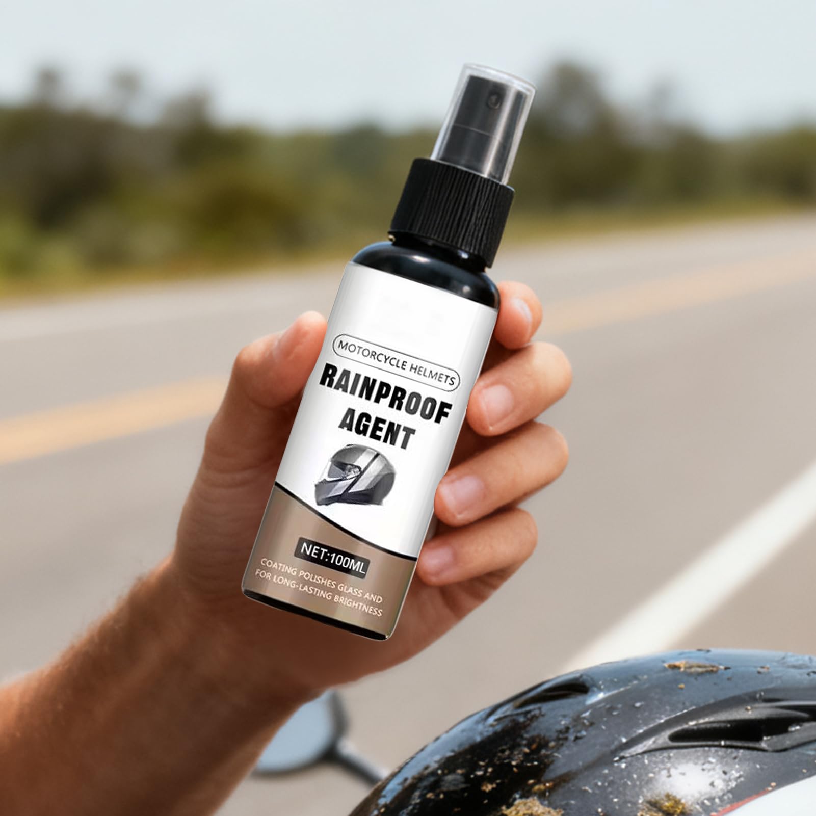 Generisch Spray anti-buée pour lunettes - 100 ml - Spray anti-buée pour casques et lunettes - Produit anti-pluie pour moto - Pour plongée et ski Scuba - Natation - Cyclisme - Extérieur
