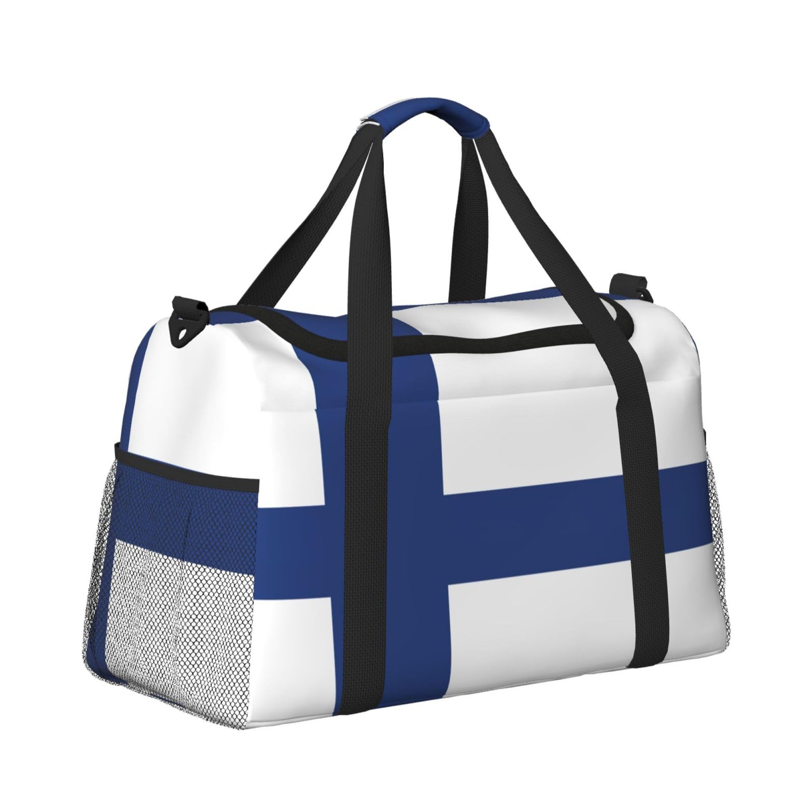 Fińska flaga torba na ramię kobiety mężczyźni podróżna torba crossbody torebka torba na ramię torebki robocze codzienna torba hobo