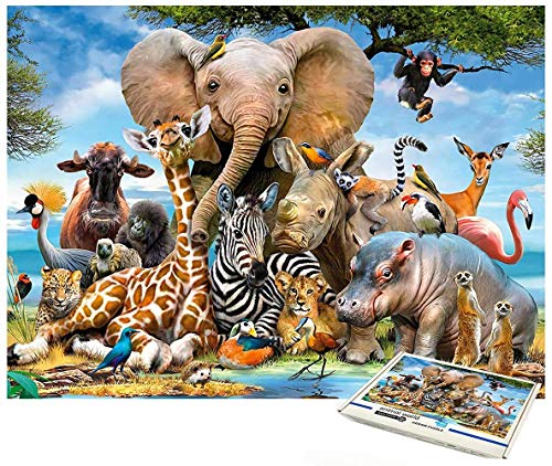 Puzzles for Adults, 1000 Piece Puzzle for Adults, Jigsaw Puzzles 1000 Pieces for Adults, Animal World 1000 Piece Puzzles, Creative Adult Puzzles 1000 Piece