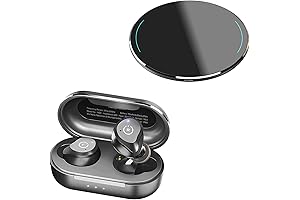 NC9 2022 Hybrid Active Noise Cancelling Wireless Earbuds Matte Black