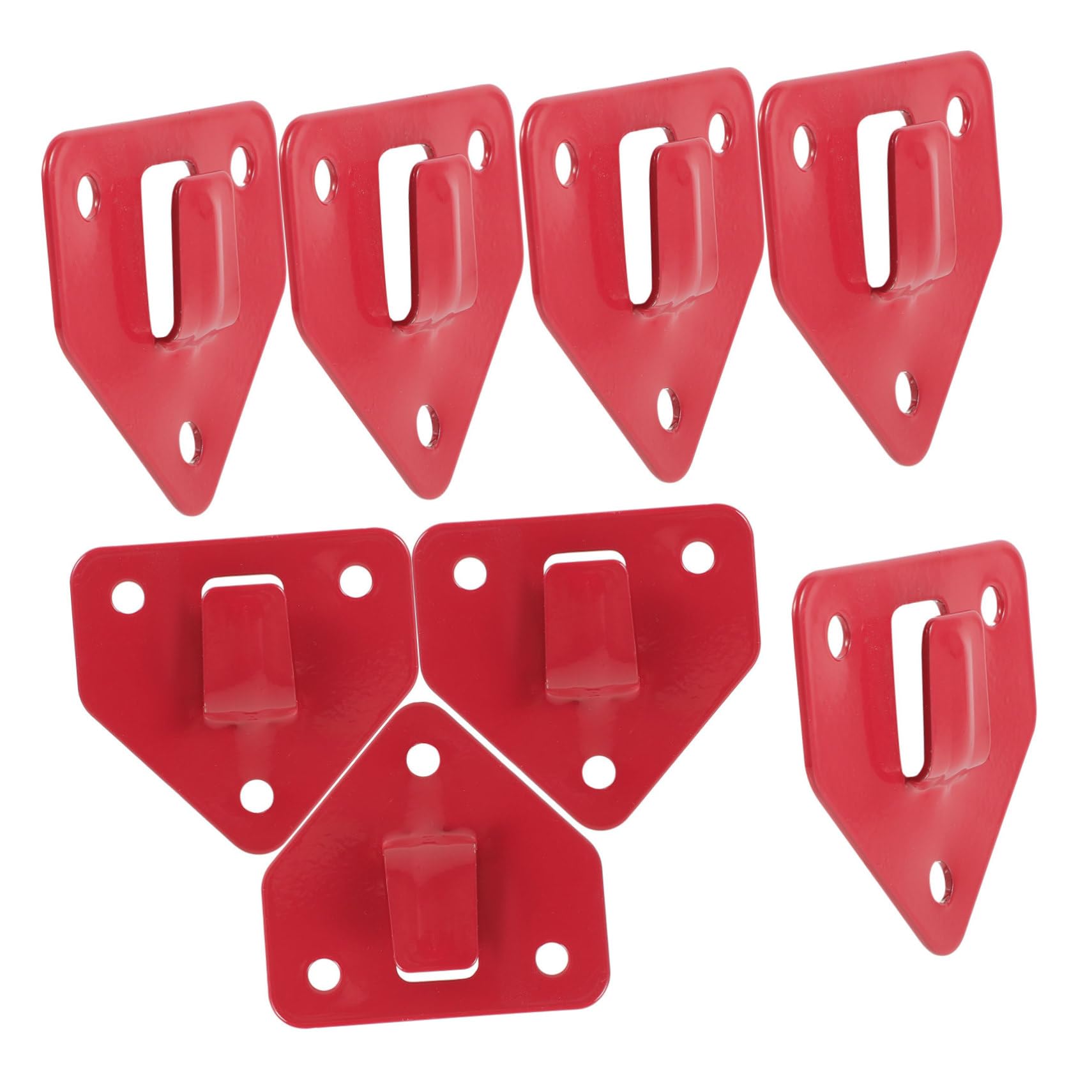 Homoyoyo 8 Pcs Fire Extinguisher Hanger Bracket Extinguisher Wall Hook Fire Extinguisher Metal Bracket Fire Extinguisher Wall Holder Hook for Fire Extinguisher Wall Mount Iron Red Universal