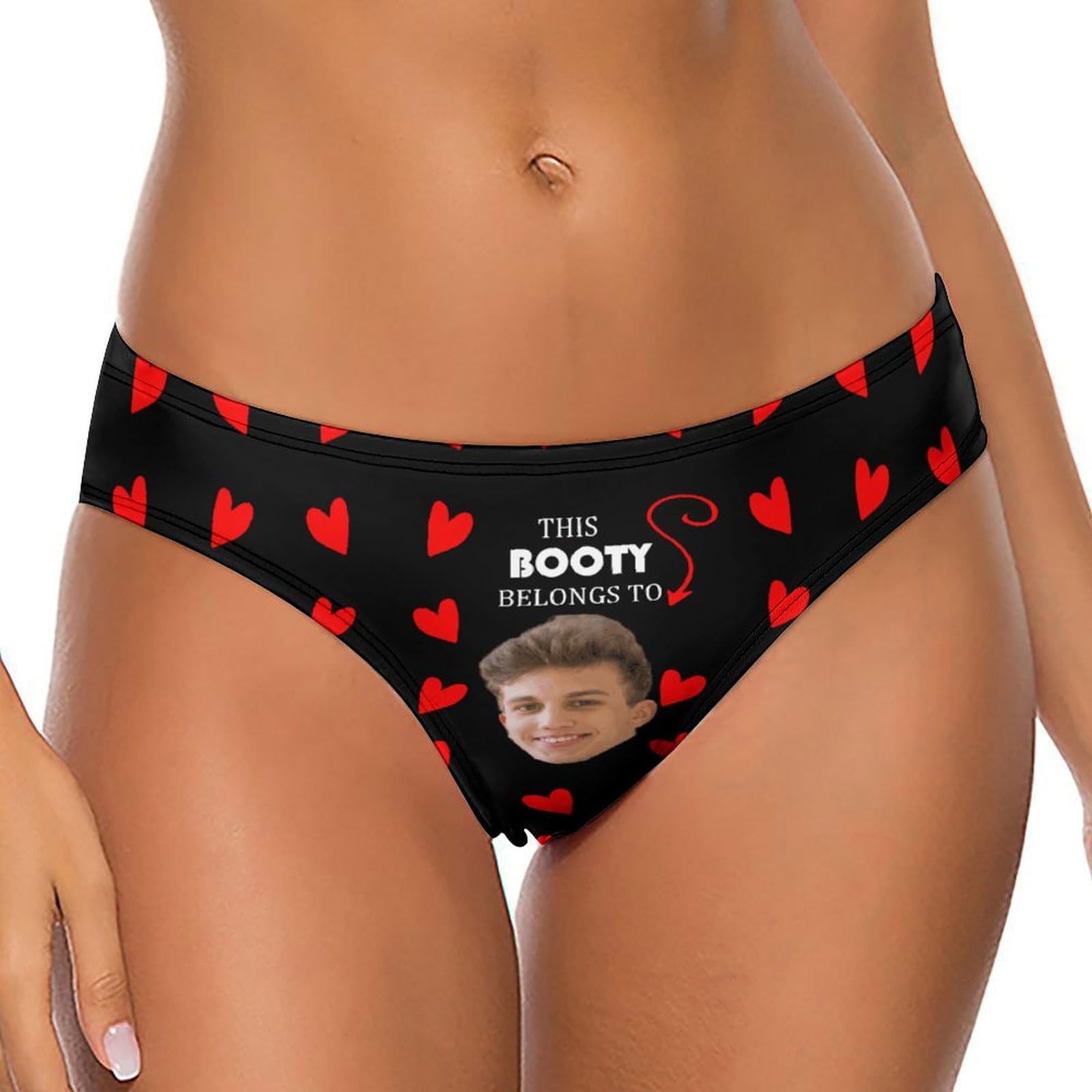 Ufkaa Personalized Underwear for Women, Funny Gag Gifts for Girlfriend Bride Wife, Custom Underwear Thongs Panty