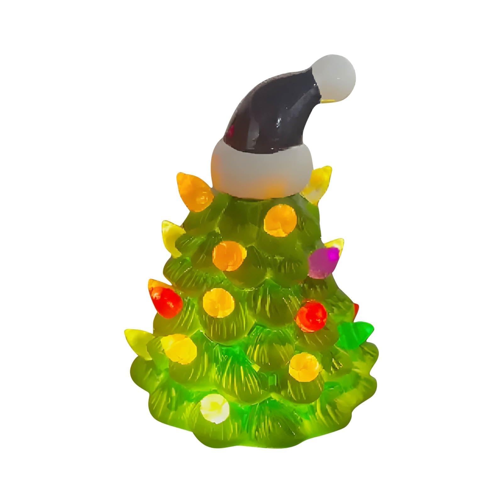 Décoration de sapin de Noël en résine durable pour décoration d'intérieur festive Design compact et facile à ranger