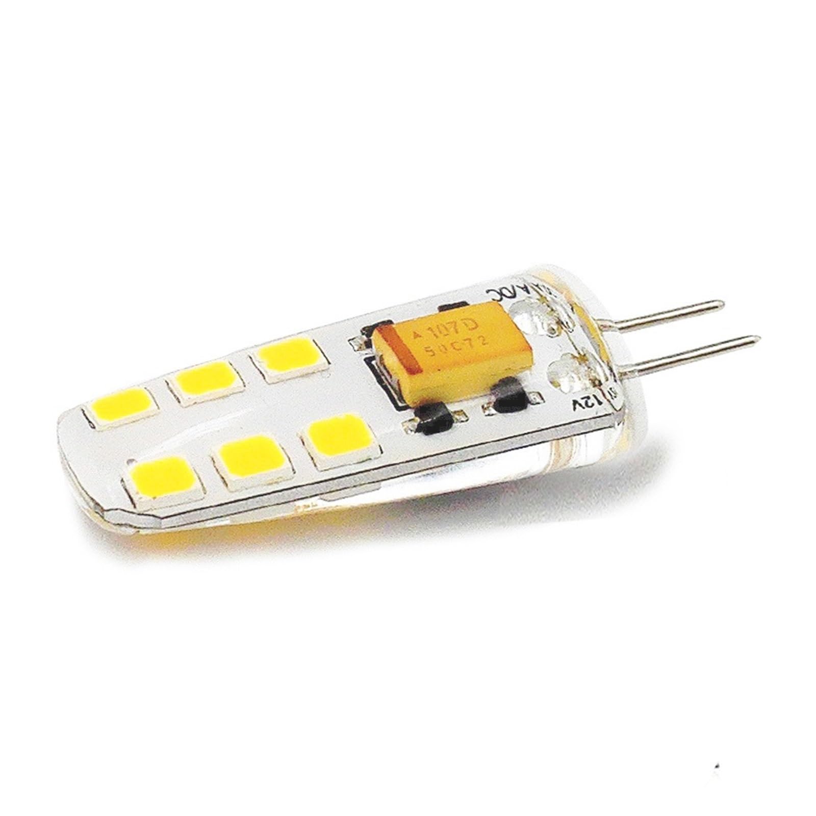 eufeifeiegds 10 szt. 12V żarówka G4 LED 3W SMD2835 360 kąt świecenia super jasna zamiennik 25W lampa żyrandolowa(Warm White)