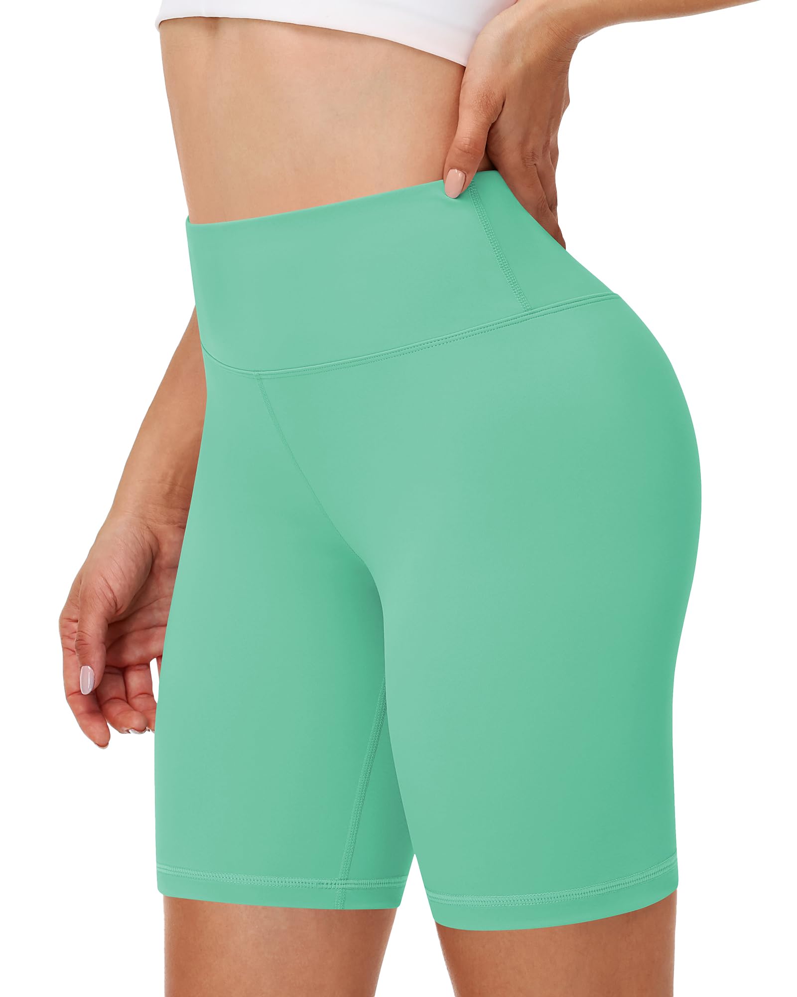 Runhit Radlerhose Damen, Hohe Taille Butt Lift Sporthose Kurz, Blickdichte Kurze Leggings Hose Unter Kleid Radler Unterhosen Hotpants für Gym Yoga Laufen & Tennis