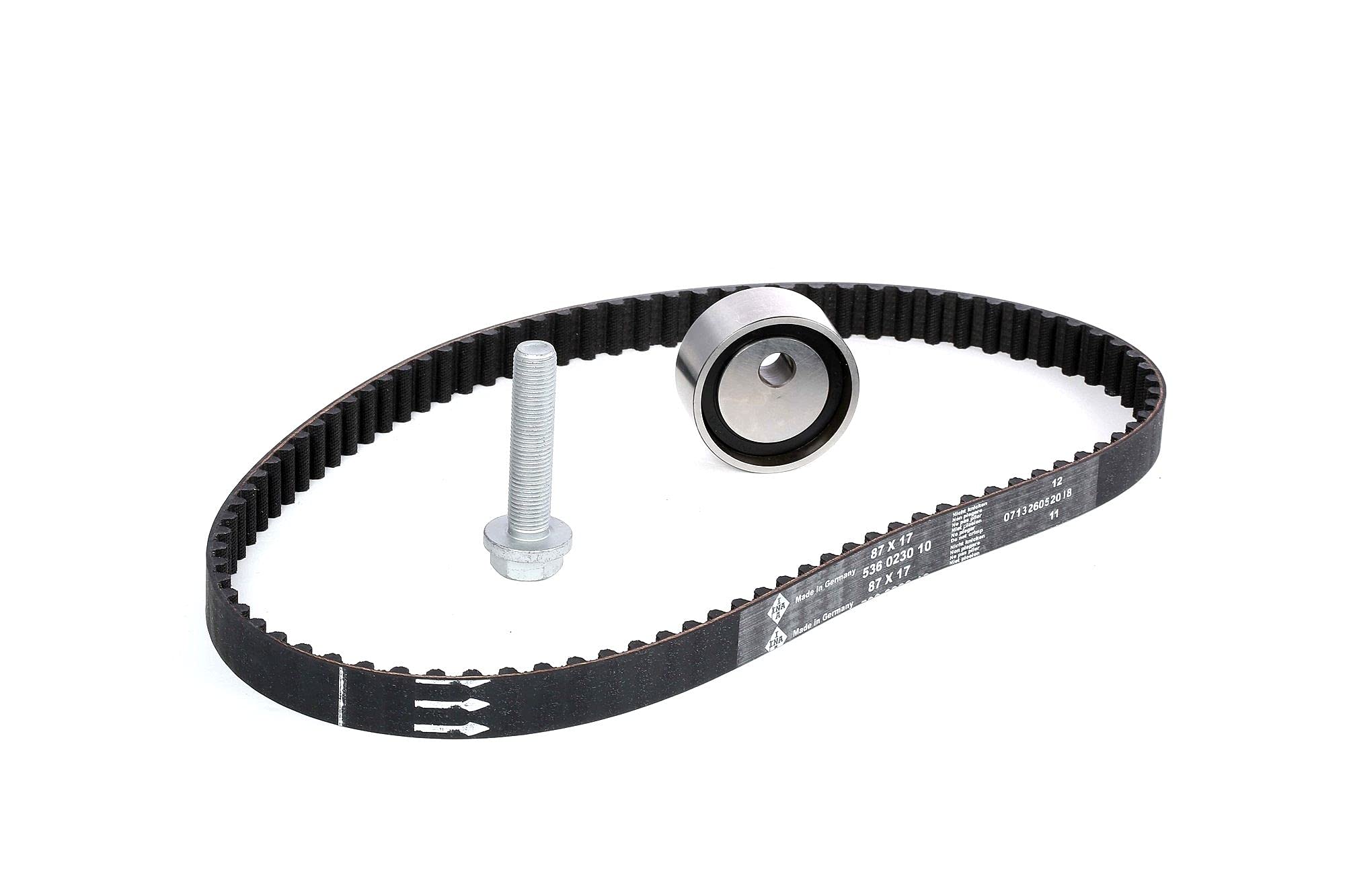 INA Kit cinghia di distribuzione 530 0182 10 22mm Compatibilità con RENAULT CLIO II BB0/1/2, CB0/1/2 TWINGO I C06 TWINGO II CN0 KANGOO KC0/1 KANGOO Express FC0/1 CLIO I B/C57, 5/357