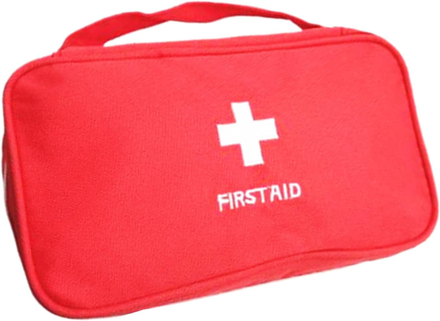 First Aid Bag First Aid Kit Empty Medical Storage Bag Red Trauma Bag for Emergency First Aid Kits Car Workshop Cycling Outdoors (Red Handle)