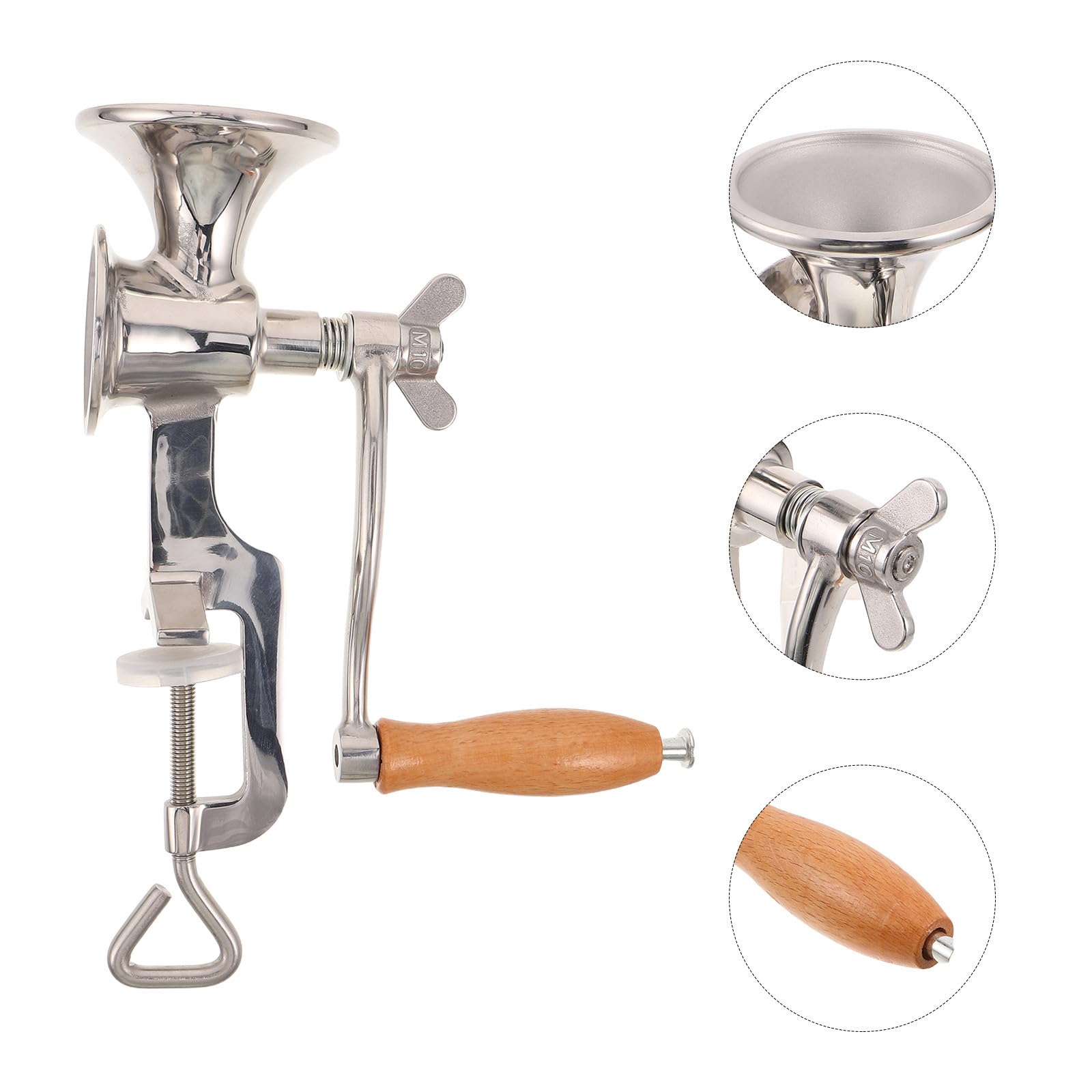 IMIKEYA Molinillo Manual de Acero Inoxidable 304 para Café y Arroz con Diseño Compacto y Fácil Mantenimiento Adecuado para Cocina y Uso Doméstico