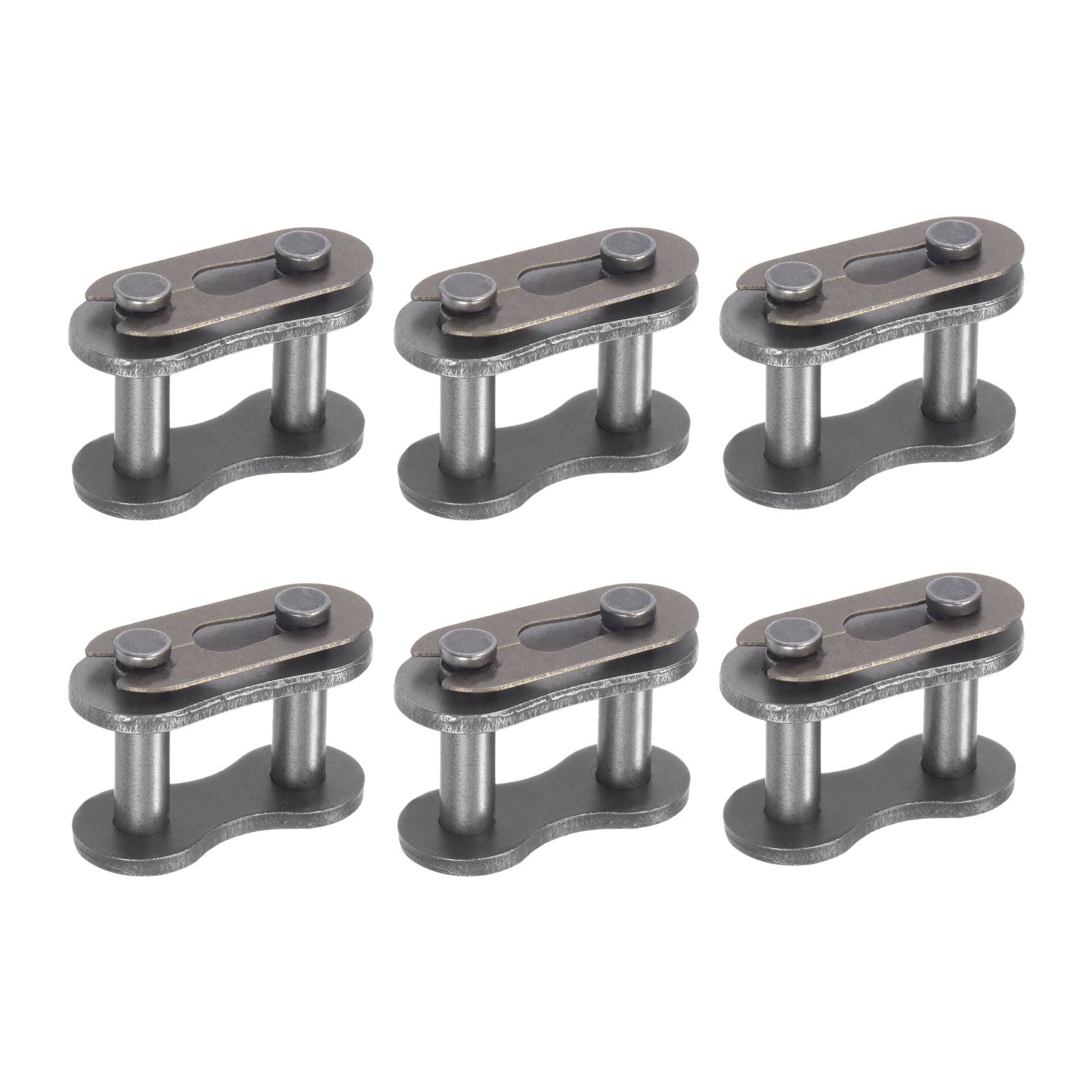 uxcell 6Pcs #40 Chain Master Connector Link Roller, 1/2" Pitch Carbon Steel, Standard Connecting Split Links for 08A Chain — Amazon image 8