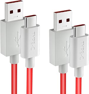APETOO 5V 4A Dash Charge Cable for OnePlus 7/ 6T/ 6/ 5T/ 5/ 3T/ 3, Warp Charge for OnePlus 8 Pro/ 8/ 7t Pro/ 7t/ 7 Pro, 6FT 2 Pack for OnePlus Dash Charger Cables USB C Charging Cord